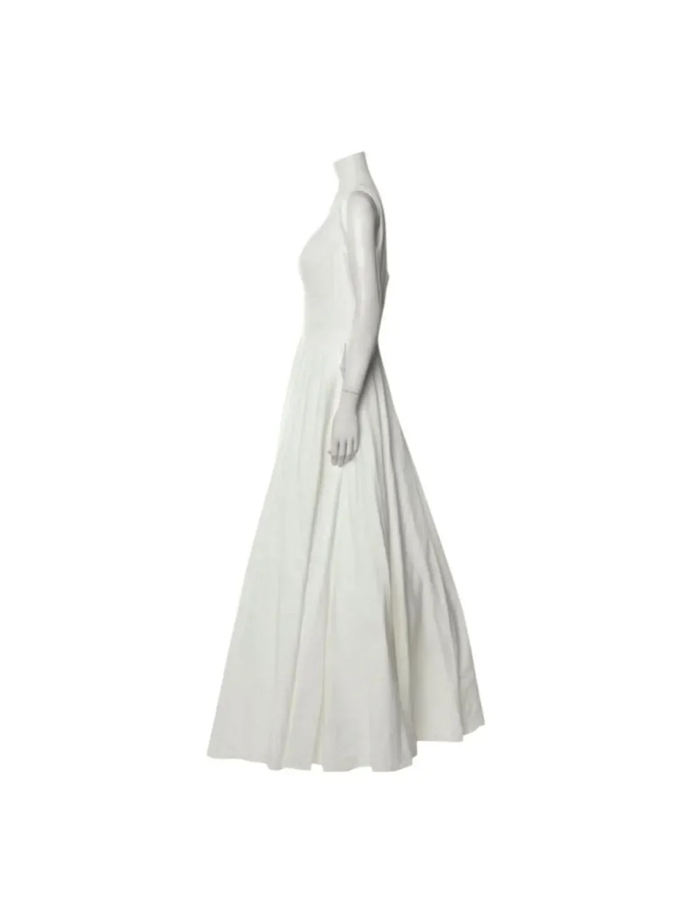 Mac Duggal Gown Size 8 White V-Neck - Picture 8 of 10